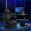 Costway Massage Gaming Recliner Reclining Racing Chair Swivel BlackGrayBlueRed Pink - 4 of 4