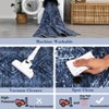 Machine Washable Indoor Rug, Non-Slip Low Pile Carpet for Living Room Hallway, Soft Geometric Design, Stain Resistant & Foldable - 3 of 4