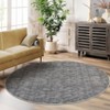Washable Modern Solid Non Slip Area Rugs for Bedroom Living Room, Low Pile Soft Carpet for Home Office - 3 of 4