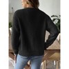 Womens Sweater Cardigan V Neck Long Sleeve Button Up Knit Sweater Coat - 2 of 4