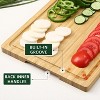Extra Large Cutting Board, 0.8"Th Bamboo Stove Top Cover, Over the Sink Cutting Board with Juice Groove, Heavy Duty Charcuterie Board for Kitchen - 4 of 4