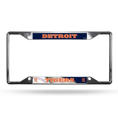 MLB Detroit Tigers View Chrome License Plate Frame