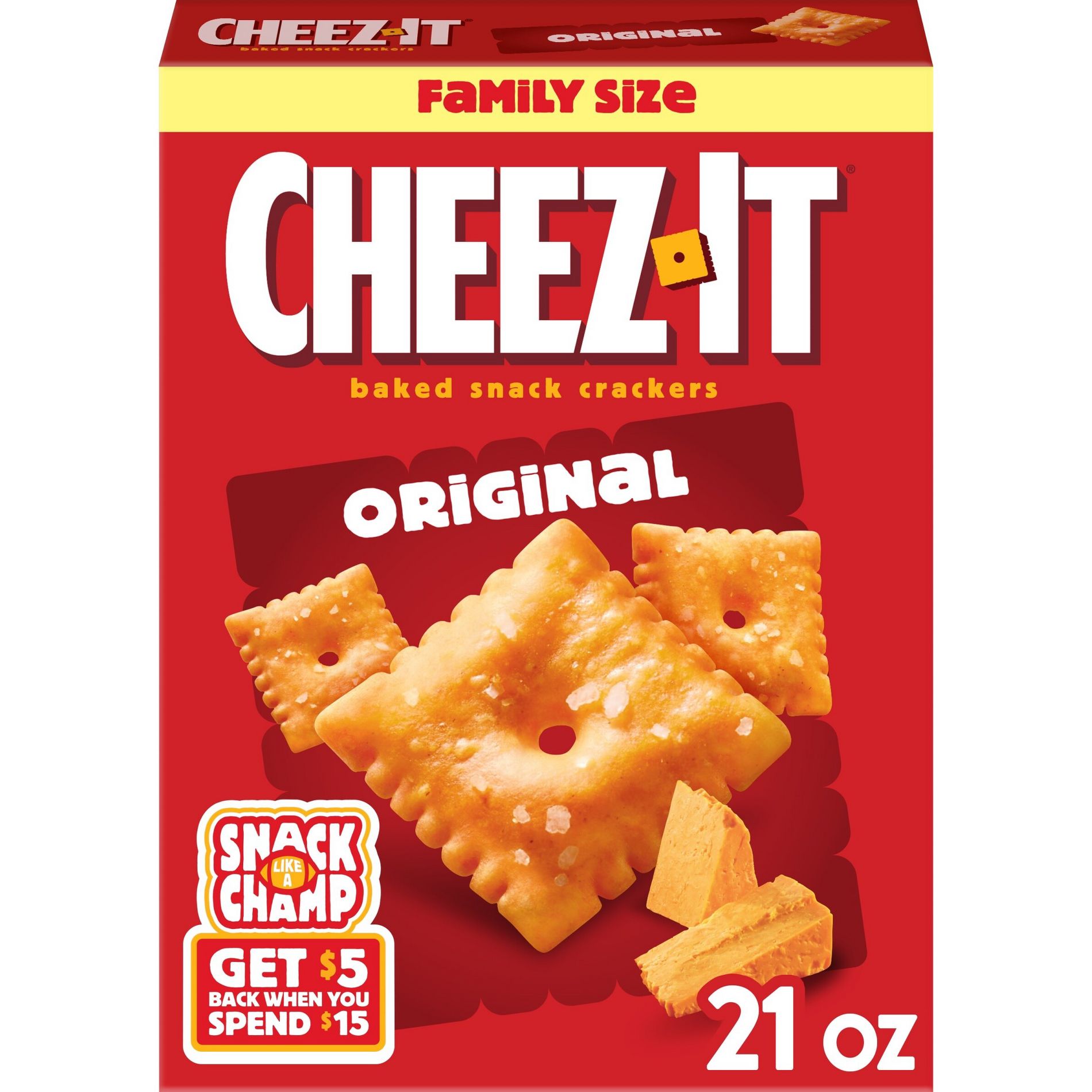 Cheez-It Original Baked Snack Crackers - 21oz