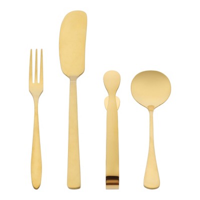 REGALWOVEN Stainless Steel Flatware Set 16 Pcs 4 Sets