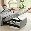 35.8 In. 3-in-1 Sofa Bed, Convertible Sleeper Chair Sofa Bed Gray - 4 of 4