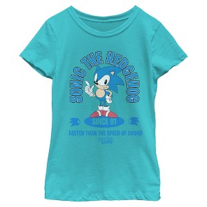 Girls Sonic the Hedgehog Faster Than the Speed of Sound T Shirt - 1 of 4