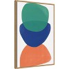 Amanti Art Big Shape Relief No2 by Cartissi Framed Canvas Wall Art - 3 of 4
