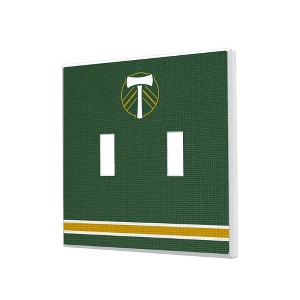 MLS Western Conference Teams Stripe Hidden-Screw Light Switch Plate for Double Toggle - 1 of 4