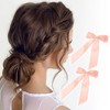 Unique Bargains Fashion Double Ribbon Hair Clips Hairdo Clip 2 Pcs - 3 of 4