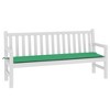 vidaXL Garden Bench Cushion - Comfortable 70.9"x19.7"x1.2" Foam Fiber Filled Cushion with Oxford Polyester Fabric in Green for Outdoor Use - 3 of 4