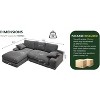 Mocamel 99x69 Modular Sectional Sofa Minimalist LShape 2PC Free Combo InstallFree LivingBedroom - 2 of 4