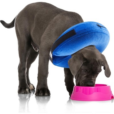 Medium Blue Inflatable Soft Pet Recovery Collar