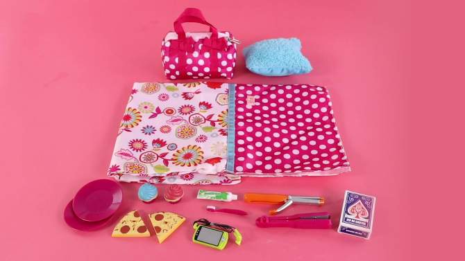 Our Generation Pizza Party Sleepover Accessory Set, 2 of 6, play video