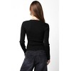 Women's Ribbed Cardigan - OLIVACEOUS - 3 of 4