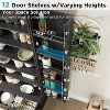 SinCiDo 72" Farmhouse Storage Cabinet, Kitchen Storage Upright Cabinet, w/ 2 Barn Doors & Adjustable Shelves, a Drawers,Multi Functional Large Cabinet - 4 of 4