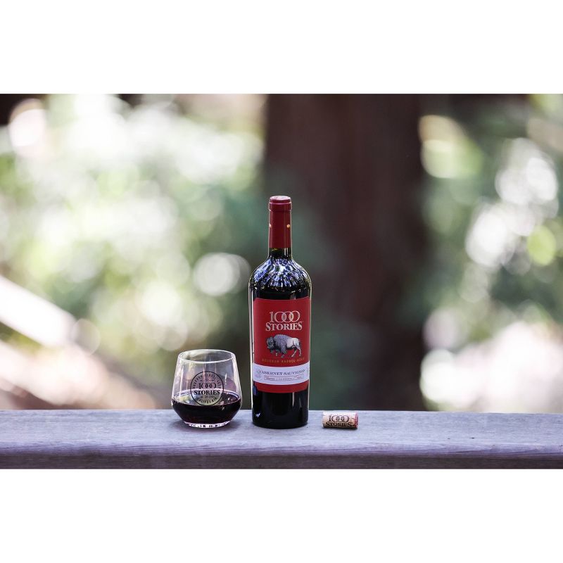 1000 Stories Bourbon Barrel-Aged Prospector&#39;s Proof Cabernet Sauvignon Red Wine - 750ml Bottle, 3 of 7