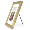 Americanflat 8x10 Picture Frame with Shatter-Resistant Glass - Use as 5x7 Frame with Mat or 8x10 Frame Without Mat - Hudson Collection - Black - 4 of 4