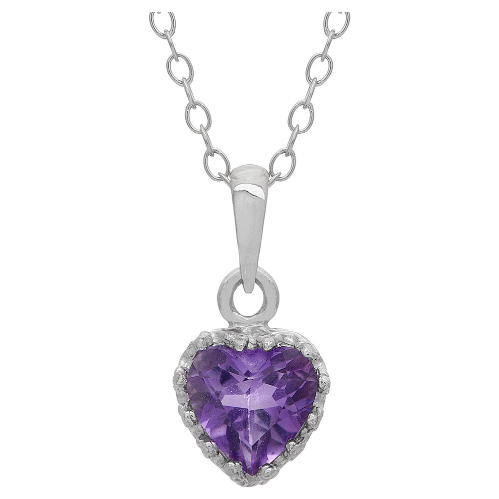 Photos - Pendant / Choker Necklace 3/4 TCW Tiara Amethyst Crown Pendant in Sterling Silver