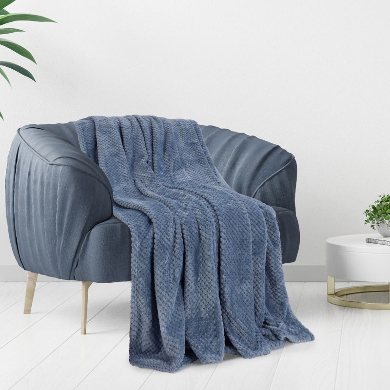 PiccoCasa Flannel Fleece Bed Blankets Fuzzy Plush Lightweight Bed Blankets, 4 of 9