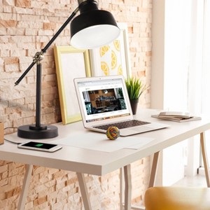 Wellness Series Balance Desk Lamp: Touch Sensor, 3-Way Light, ETL Listed, Includes LED Bulb - OttLite - 1 of 4