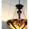 Chloe Lighting CH18780VI18-UH2 Liaison Tiffany-Style 2 Light Victorian Inverted Ceiling Pendant 18`` Shade - 4 of 4
