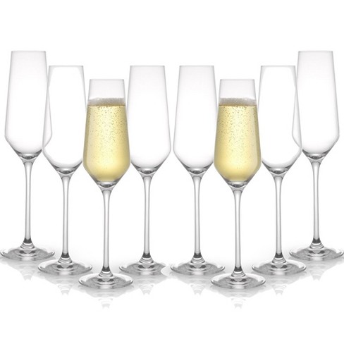 JoyJolt Christian Siriano New York Chroma Iridescent White Wine Glass - 11.5 oz - Set of 2