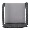 Sapphtopaz Patio Dining Chairs Wicker Outdoor Chair with Thick Cushion, Wicker Back for Garden, Patio, Lawn, Backyard - 4 of 4