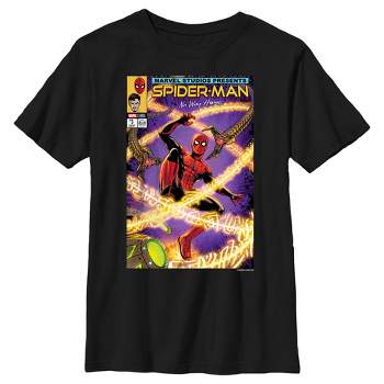 Boy's Marvel Spider-Man: No Way Home Doc Ock Comic Cover T-Shirt