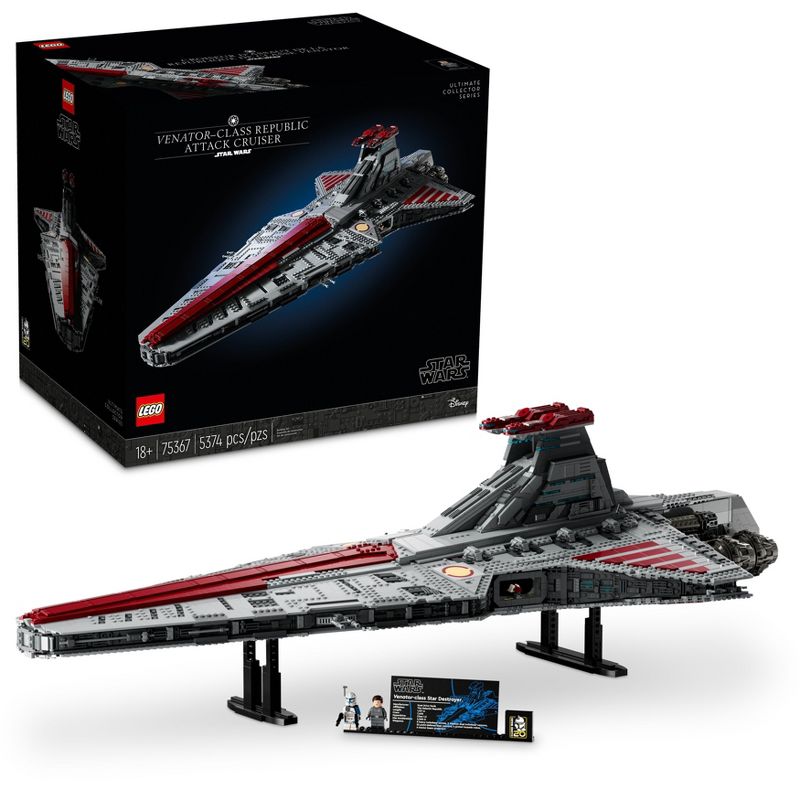 LEGO Star Wars Venator-Class Republic Attack Cruiser Building Set 75367, 1 of 8