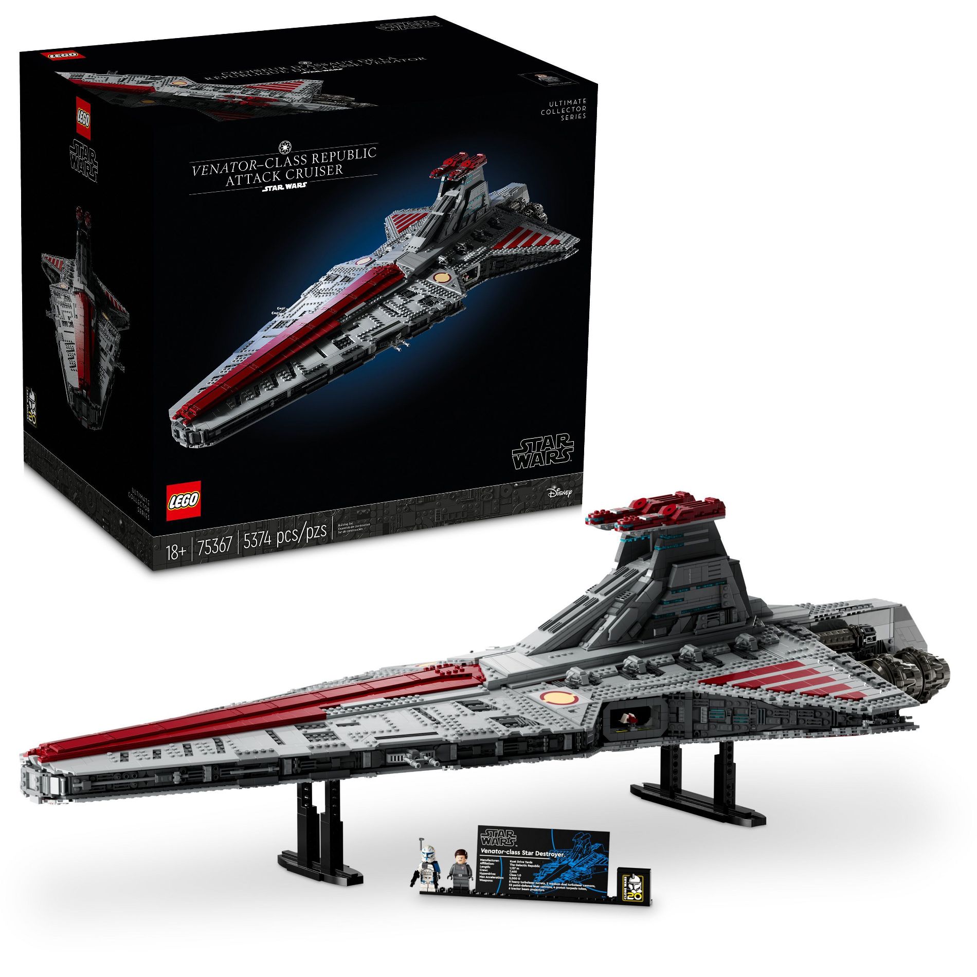 LEGO Star Wars Venator-Class Republic Attack Cruiser Building Set 75367