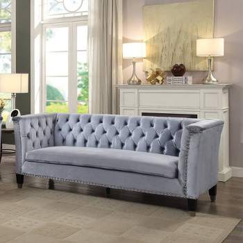 82" Honor Sofa Blue - Acme Furniture
