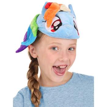 HalloweenCostumes.com One Size Fits Most  Girl  My Little Pony Rainbow Dash Face Headband Accessory, Orange/Blue/Blue