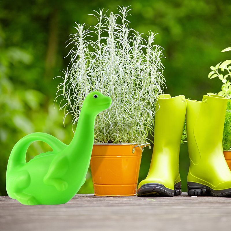 Cornucopia Brands Green Dinosaur Watering Can; Novelty Plastic Waterer Kid-Loved, 4 of 8