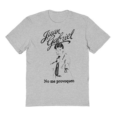 Juan Gabriel Men's No Me Provoquen Short Sleeve Graphic Cotton T-Shirt