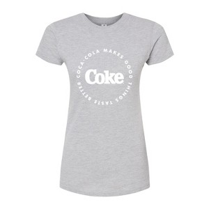 Women's - Coca-Cola - Coke Makes Things Taste Better Fitted Graphic T-Shirt - 1 of 3