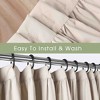 BAGOKIE 72"x72" Waterfall Ruffle Shower Curtain, Pack of 1 - 2 of 4