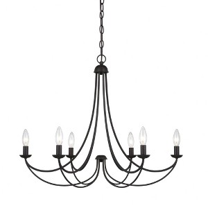 Quoizel Lighting Mirren 6 - Light Chandelier in  Imperial Bronze - 1 of 4