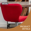Ellston Velvet Adjustable Swivel Barstools, Set of 2- Leovsnove - 3 of 4