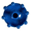 Storied Home Cast Metal Taper Holder with Orbs, Blue - 3 of 4