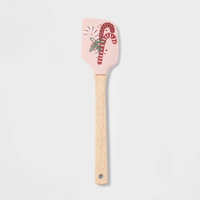 Silicone Candy Canes Spatula with Wood Handle - Wondershop™