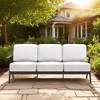 YARDSIGHT 3-Seat Outdoor Patio Sofa with Cushions, Modern Aluminum Frame Couch for Garden, Deck, Balcony, or Poolside - 2 of 4