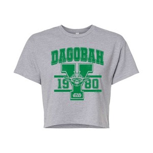 Women's - Star Wars - Yoda Dagobah 1980 Cropped Graphic T-Shirt - 1 of 4