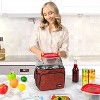 OPUX Insulated Lunch Box Men Women, Large Soft Cooler Bag Work School Picnic, Leakproof Tote Shoulder Strap Kid Adult - 3 of 4