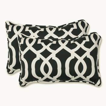 Geometric 2pc Outdoor Decorative Throw Pillows - Pillow Perfect