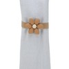 Unique Bargains Elastic Hook Single Flower Curtain Tieback Fabric 2 Pcs - 4 of 4