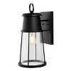 Laela 8.4" Outdoor Sconce (Set of 2) - PLT4036 - Black - Safavieh - 2 of 4