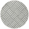 Gray And Ivory Geometric Washable Indoor Outdoor Area Rug - 4 of 4
