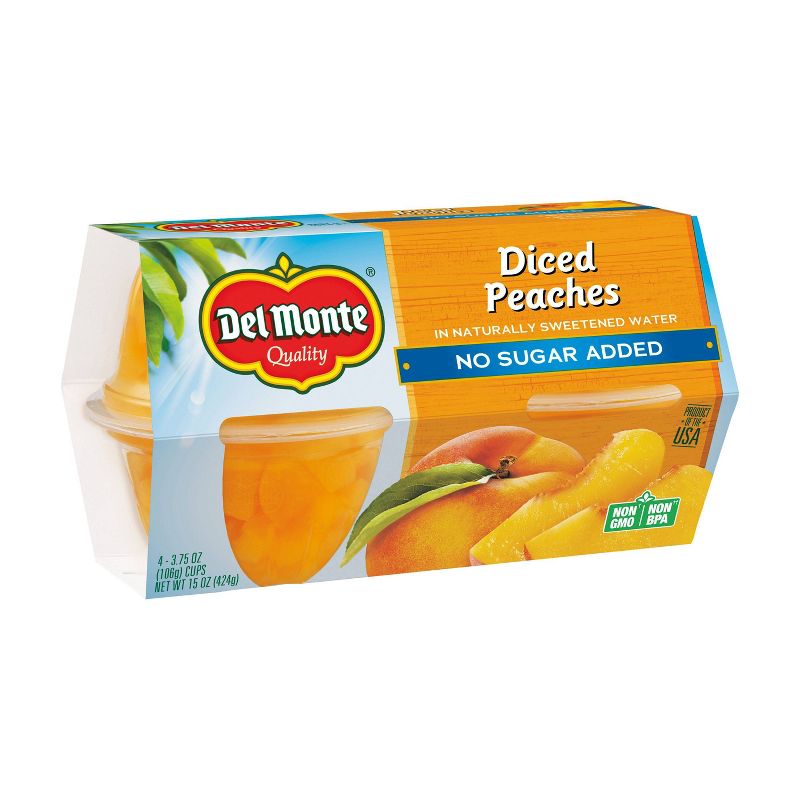 Del Monte Diced Peaches Fruit Cup Snacks, 3 of 5