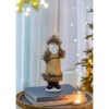 Yukimo Set of 2 Christmas Gnomes Decorations, Rustic Santa Design Table Top Home Ornaments with Fur Details, Beige - 4 of 4