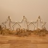 LumaBase Battery-Operated LED Lighted Metal Stars - Set of 3 - 4 of 4